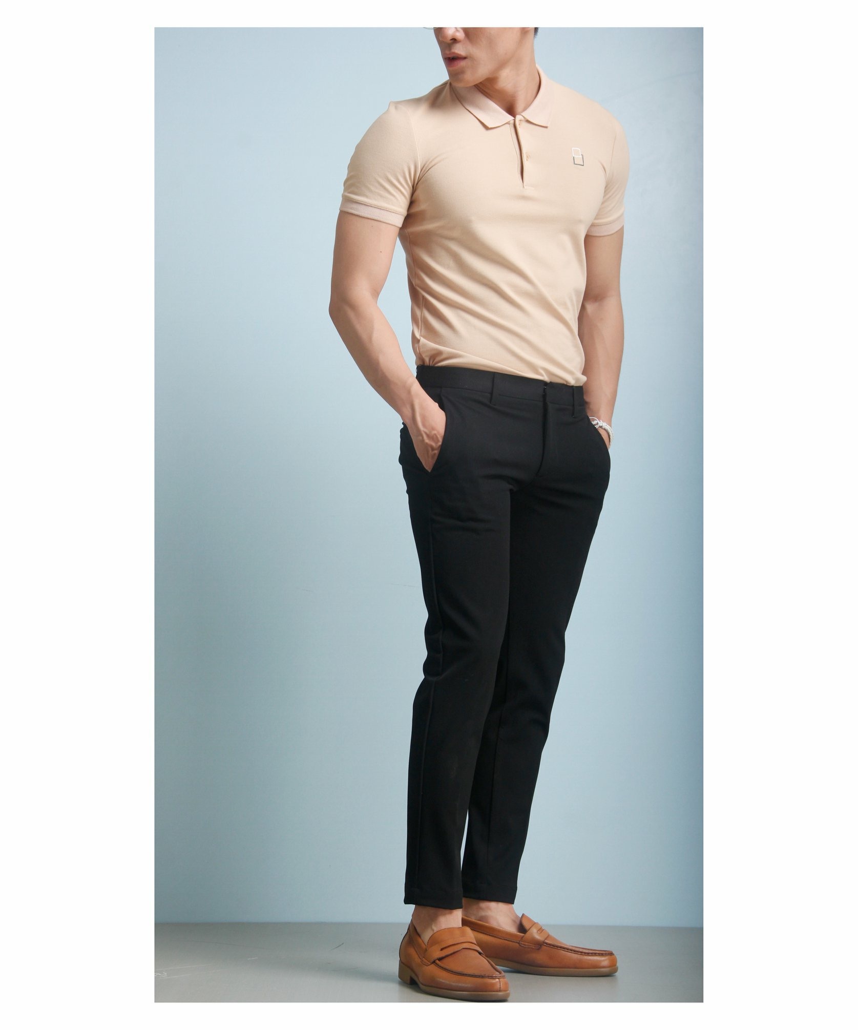 Phối Quần Tây Với Áo Thun 1