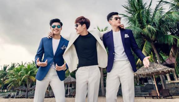 Quần tây ống côn cho nam -1