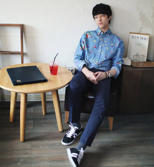 Quần tây ống côn cho nam -4