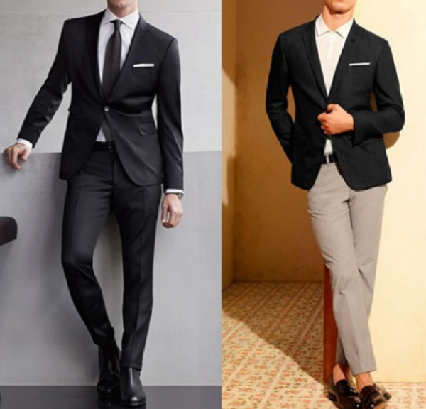 Phong cách vest cưới nam Two-Piece đen