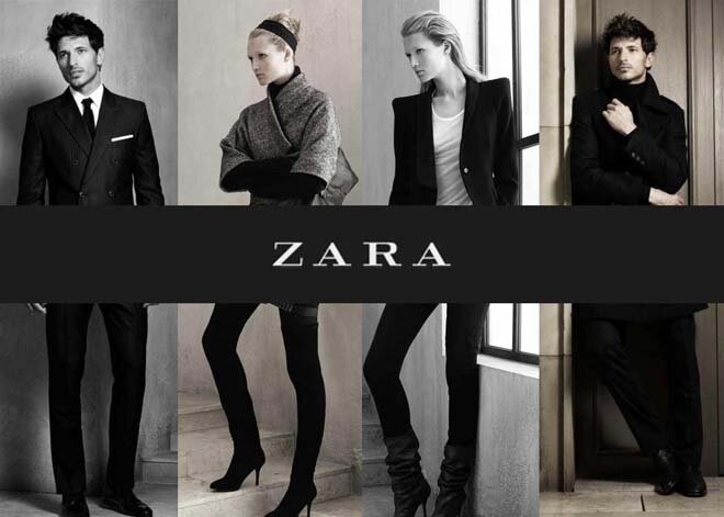 các global brand clothing zara